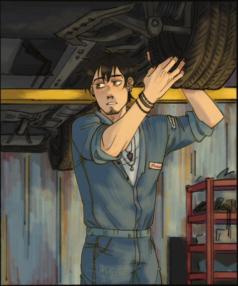 2025 (half body, full render, detailed background)