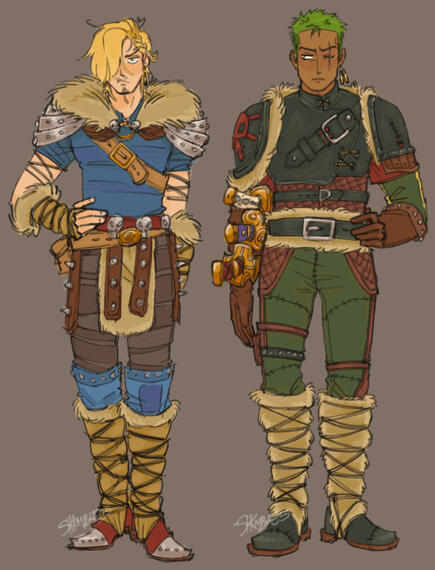 (full body, colored, no background, +1 character)