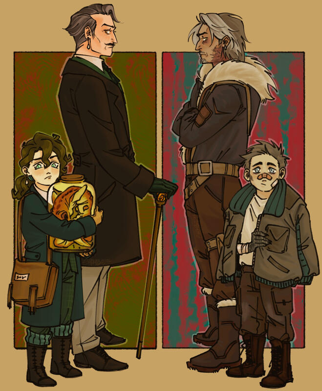 2026 (full body, full render, +3 characters, pattern/prop background)